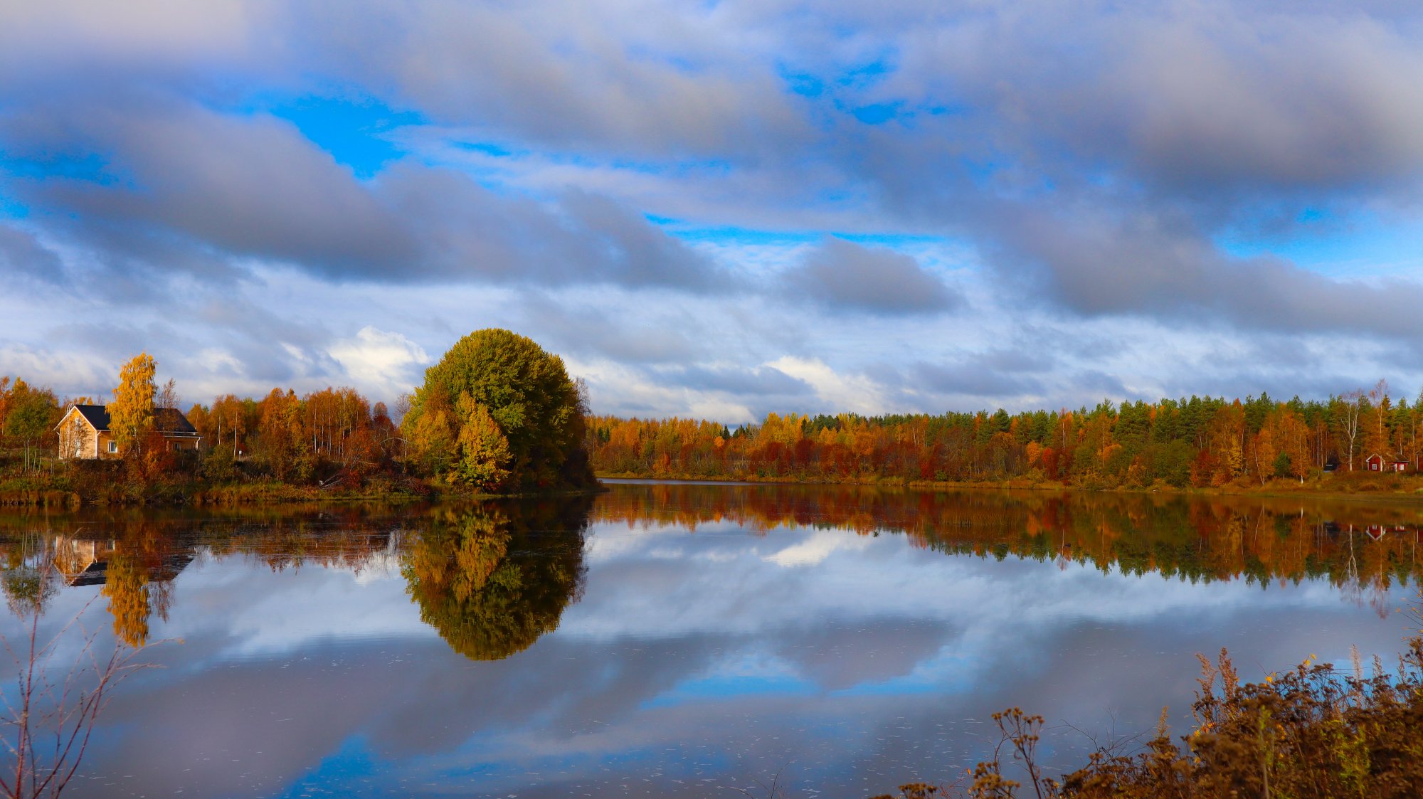 Siikajoki Ruukinkylä's scenery in autumn.