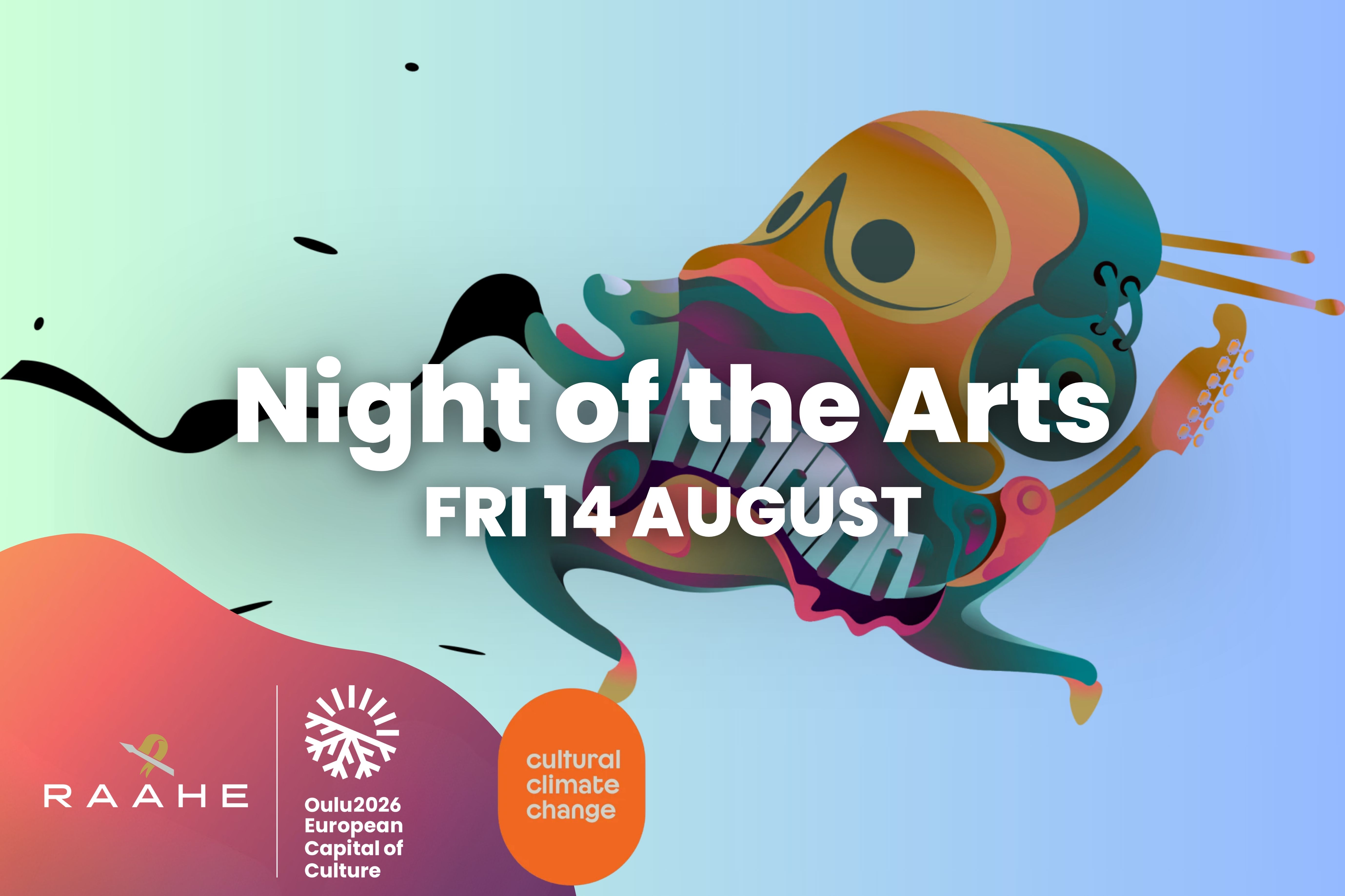 Graphic ad of Night of the Arts.