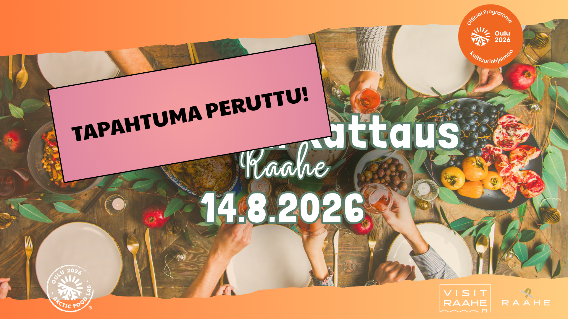 Tapahtuma peruttu!