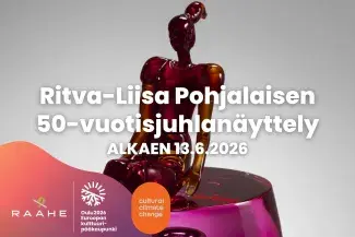 Mainoskuva Ritva-Liisa Pohjalaisen näyttelystä