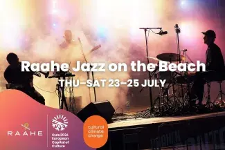 Graphic ad of Raahe Jazz on the Beach