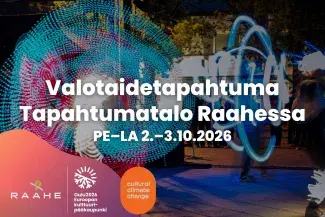 Mainoskuva Valotaidetapahtumasta